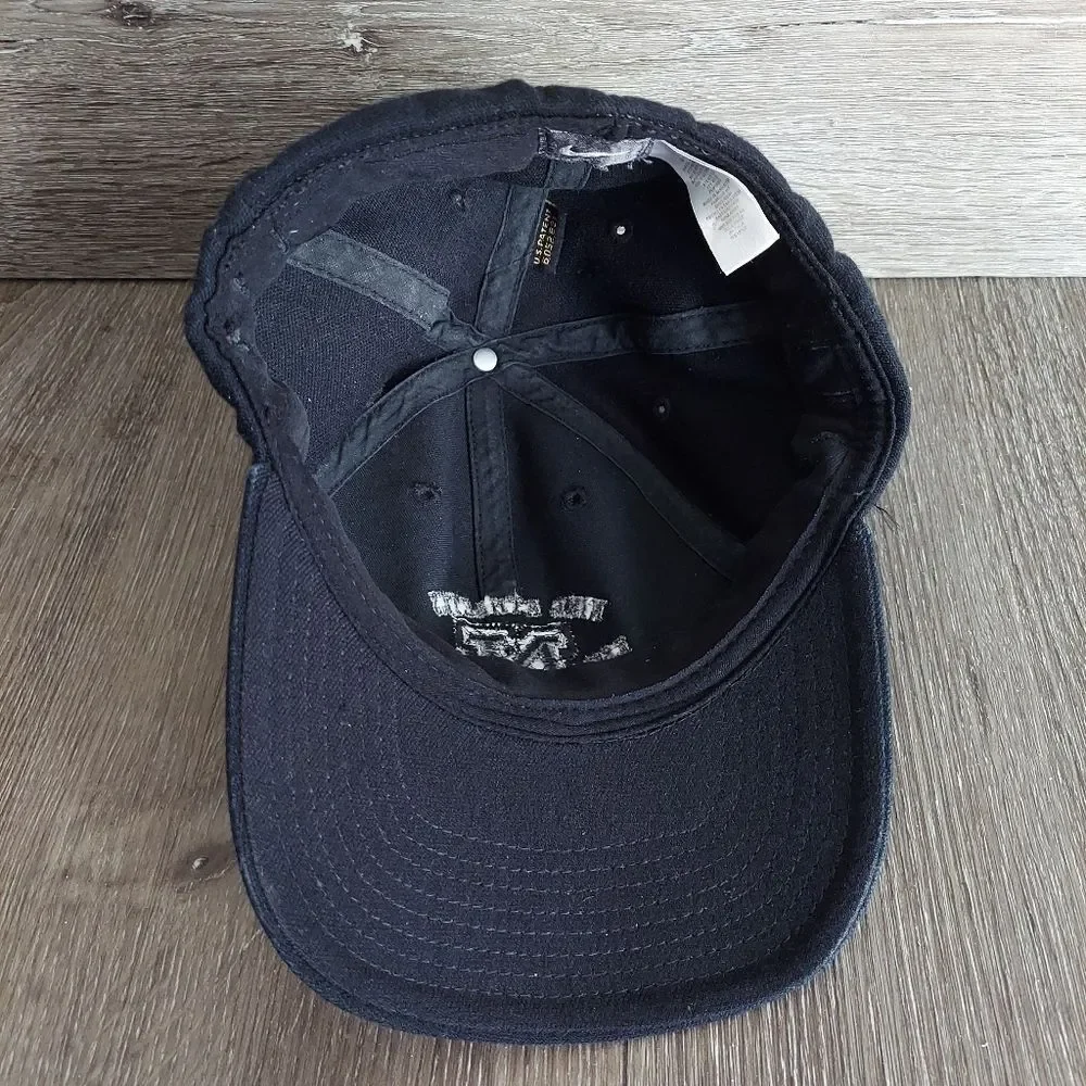 Vintage Nike Athletics Black Fitted Hat One Size